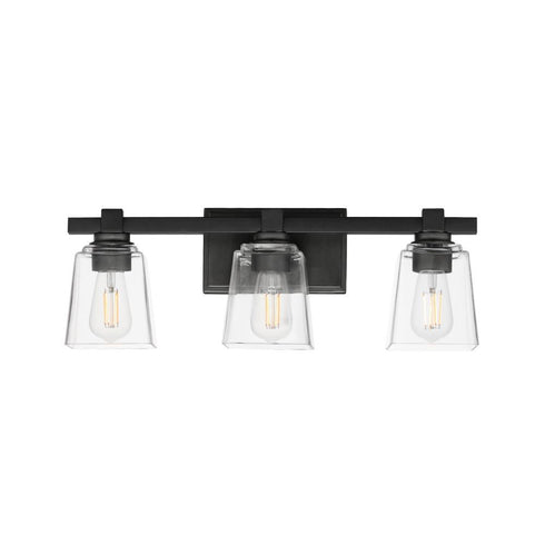 Maxim Cubos Wall Sconce in Black Finish Model: 21383CLBK