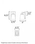 Maxim Cubos Wall Sconce in Satin Nickel Finish Model: 21381CLSN