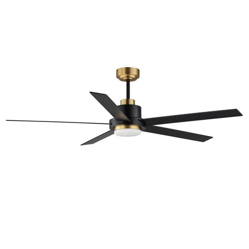Maxim Daisy Indoor Ceiling Fan in Black / Gold Finish Model: 88826BKGLD