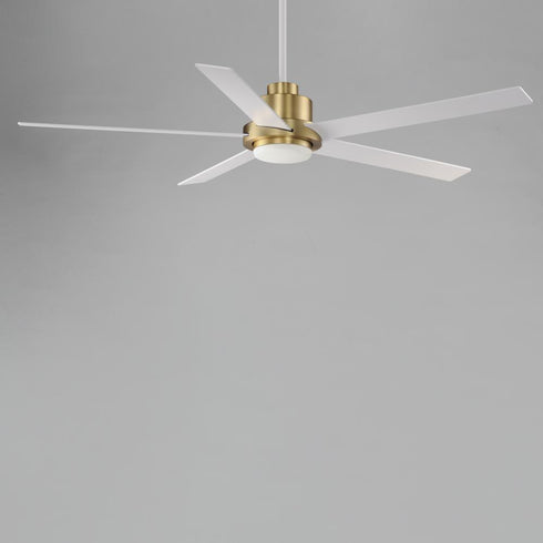 Maxim Daisy Indoor Ceiling Fan in Natural Aged Brass Finish Model: 88826WTNAB