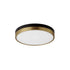 Maxim Dapper Flush Mount in Black / Antique Brass Finish Model: 59702WTBKAB
