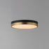 Maxim Dapper Flush Mount in Black / Antique Brass Finish Model: 59702WTBKAB