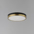 Maxim Dapper Flush Mount in Black / Antique Brass Finish Model: 59702WTBKAB
