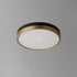 Maxim Dapper Flush Mount in Black / Antique Brass Finish Model: 59702WTBKAB