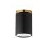 Maxim Dapper Semi Flush Mount in Black Antique Brass Finish Model: 59700WTBKAB