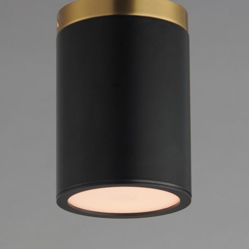 Maxim Dapper Semi Flush Mount in Black Antique Brass Finish Model: 59700WTBKAB