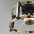 Maxim Darling Fandelight in Black / Natural Aged Brass Finish Model: 61022WTBKNAB