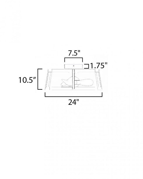 Maxim Darling Fandelight in Black / Natural Aged Brass Finish Model: 61022WTBKNAB