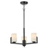 Maxim Dart Chandelier in Black Finish Model: 21285SWBK