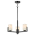 Maxim Dart Chandelier in Black Finish Model: 21285SWBK