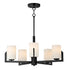 Maxim Dart Chandelier in Black Finish Model: 21286SWBK