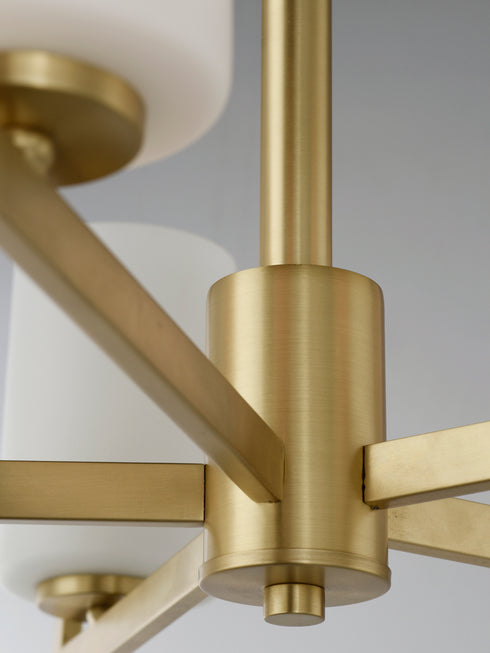 Maxim Dart Chandelier in Satin Brass Finish Model: 21288SWSBR
