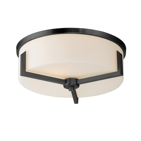 Maxim Dart Flush Mount in Black Finish Model: 21280SWBK