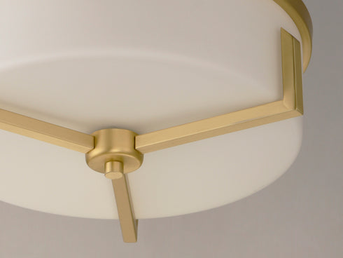 Maxim Dart Flush Mount in Satin Brass Finish Model: 21280SWSBR