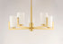 Maxim Dart Single Tier Chandelier in Satin Brass Finish Model: 21286SWSBR