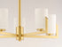 Maxim Dart Single Tier Chandelier in Satin Brass Finish Model: 21286SWSBR