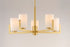 Maxim Dart Single Tier Chandelier in Satin Brass Finish Model: 21286SWSBR