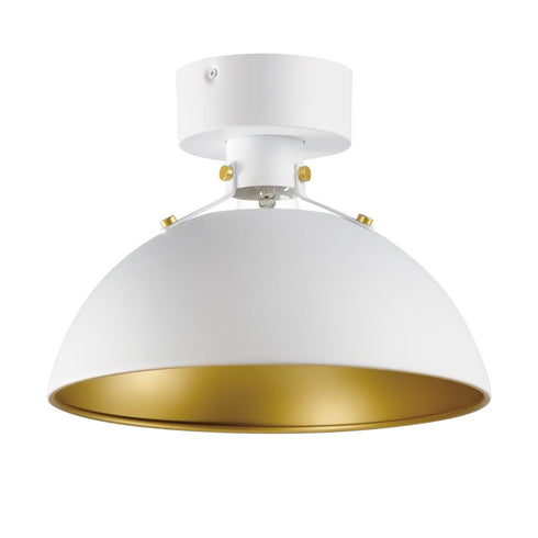 Maxim Dawn Semi Flush Mount in Antique Brass / Black Finish Model: 12040ABBK