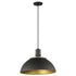 Maxim Dawn Single Pendant in Antique Brass / Black Finish Model: 12048ABBK
