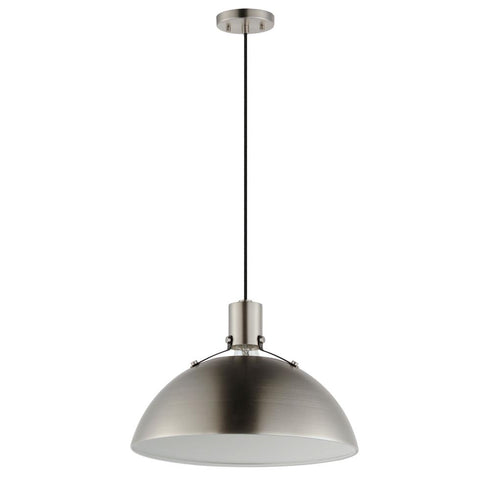 Maxim Dawn Single Pendant in Antique Brass / Black Finish Model: 12048ABBK