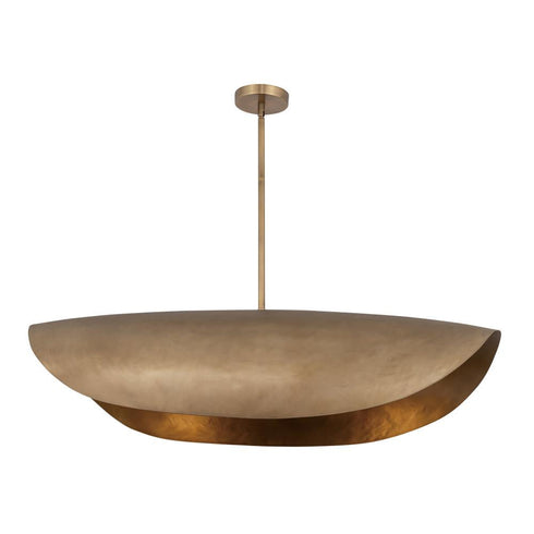 Maxim Denarii Linear Pendant in Natural Gold Finish Model: 31268NG