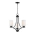 Maxim Deven Mini Chandelier in Black Finish Model: 20033SWBK