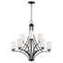 Maxim Deven Multi Tier Chandelier in Black Finish Model: 20036SWBK