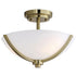 Maxim Deven Semi Flush Mount in Black Finish Model: 20031SWBK