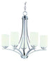 Maxim Deven Single Tier Chandelier in Satin Nickel Finish Model: 20035SWSN