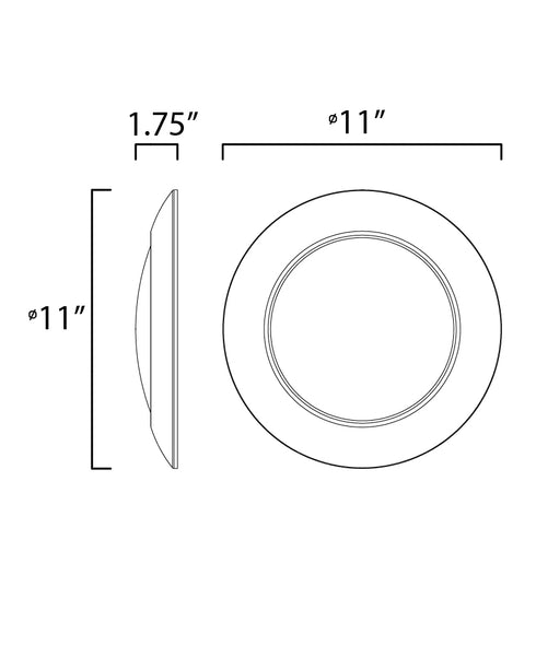 Maxim Diverse Flush Mount in Satin Nickel Finish Model: 57855WTSN