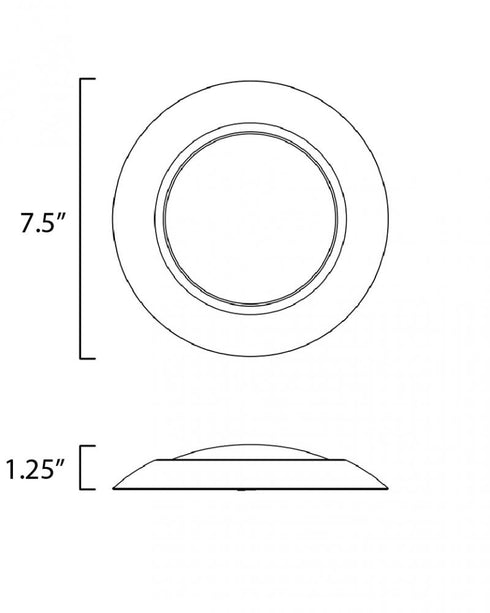 Maxim Diverse Flush Mount in White Finish Model: 57643WTWT