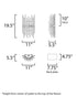 Maxim Divine Wall Sconce in Heritage Finish Model: 38409CLHR