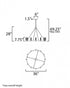 Maxim Duchess Chandelier in Natural Aged Brass Finish Model: 38446IBNAB