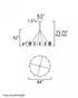Maxim Duchess Chandelier in Natural Aged Brass Finish Model: 38448IBNAB