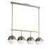Maxim Duke Linear Pendant in Black/Weathered Brass Finish Model: 12414SWBKWBR