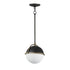 Maxim Duke Single Pendant in Black/Weathered Brass Finish Model: 12411SWBKWBR