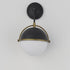 Maxim Duke Wall Sconce in Black/Weathered Brass Finish Model: 12416SWBKWBR