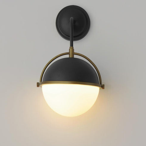 Maxim Duke Wall Sconce in Black/Weathered Brass Finish Model: 12416SWBKWBR