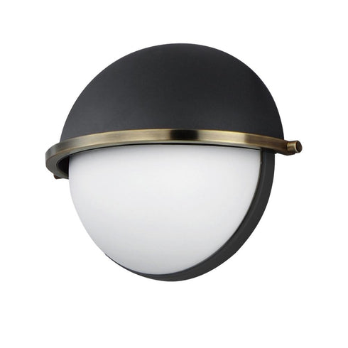 Maxim Duke Wall Sconce in Black/Weathered Brass Finish Model: 12418SWBKWBR