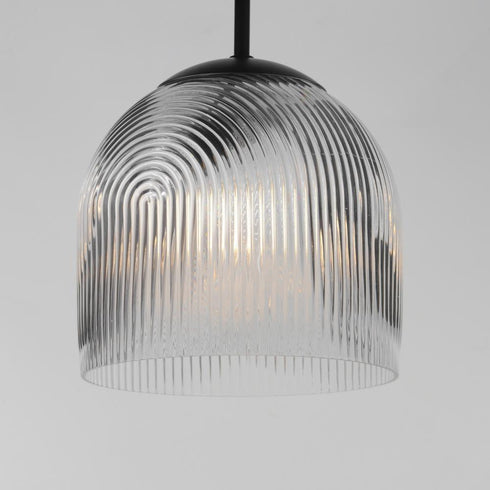 Maxim Dune Single Pendant in Black Finish Model: 15121CRBK