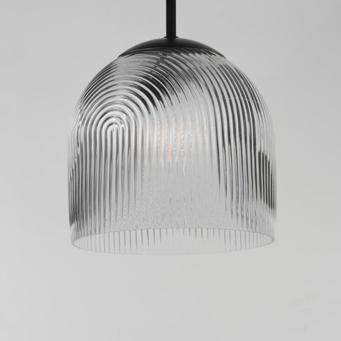 Maxim Dune Single Pendant in Black Finish Model: 15121CRBK