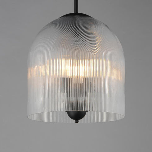 Maxim Dune Single Pendant in Black Finish Model: 15123CRBK