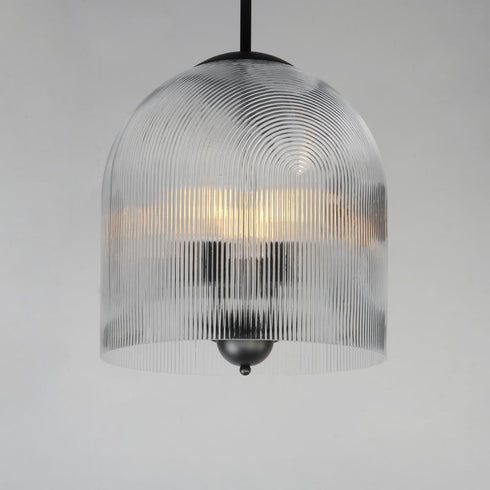 Maxim Dune Single Pendant in Black Finish Model: 15123CRBK