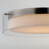 Maxim Duo Flush Mount in Satin Nickel Finish Model: 12286CLSWSN