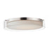 Maxim Duo Flush Mount in Satin Nickel Finish Model: 12286CLSWSN