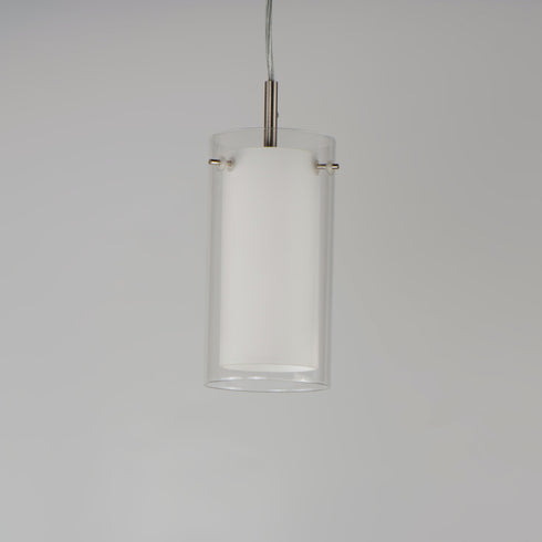 Maxim Duo Mini Pendant in Satin Nickel Finish Model: 12289CLSWSN
