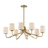 Maxim Durham Chandelier in Black Finish Model: 12698WTBK