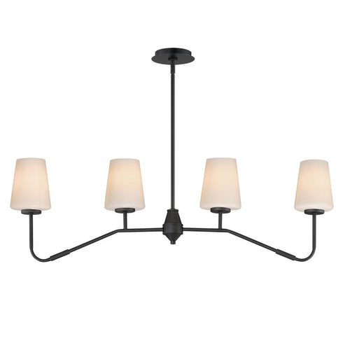 Maxim Durham Linear Pendant in Black Finish Model: 12697WTBK