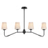 Maxim Durham Linear Pendant in Black Finish Model: 12697WTBK
