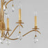 Maxim Eden Chandelier in Charcoal Gold Leaf Finish Model: 12745CHGL